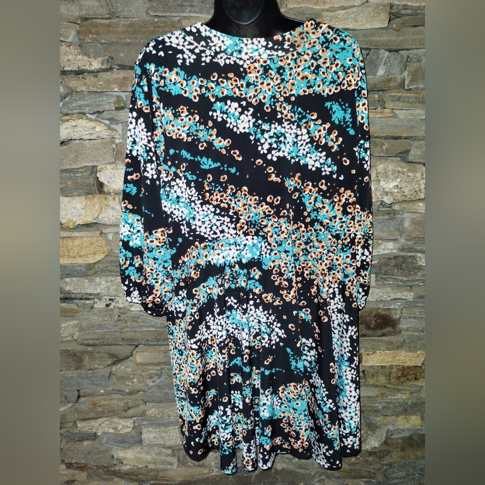 Lildy floral blouse tunic, size L XL, great condition, Hi Lo - Picture 8 of 9